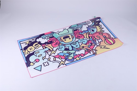 180x85cm recycleren Handdoek van het Stoffen de Sneldrogende Weft 200gsm Gedrukte Strand
