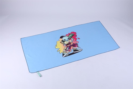 140x70cm recycleren Stof Gedrukte Sneldrogende Iron Man-Strandhanddoek