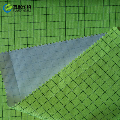 De statische van de Polyesteroxford van de Garendeklaag Doek 200dx200d 100gsm