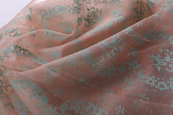 40gsm 56“ Sublimatie Gedrukt het Bijeenkomen van Organza van de Stoffen20d Polychiffon Materieel Ontwerp