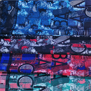 150cm Gevormde Sublimatie Gedrukte Stoffen115gsm Bloemenpolyester
