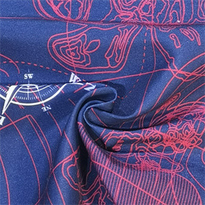 120gsm geweven Microfiber-Stof 75Dx150D Peachtwill voor Boardshorts