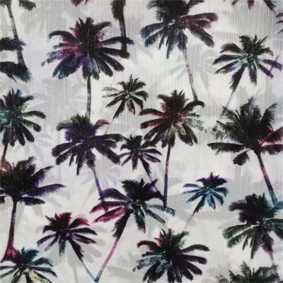 Zilveren de Chiffonstof 85gsm van de Garen Bloemendruk