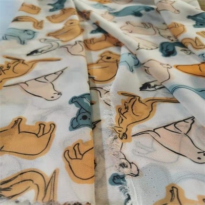Van de de Blousespolyester van dames van de de Bloemchiffon de Stof 75dx75d 95gsm