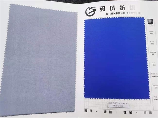 van de Kledingsstoffen 75Dx160D van de Mensen van 125gsm 150cm van de Polyestertaslan Pu de Melkachtige Deklaag