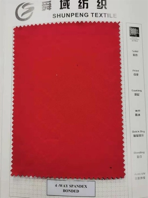 Waterdichte In te ademen Openluchtstoffen Duidelijke Rek, 310gsm de Stof van 3 Laagsoftshell