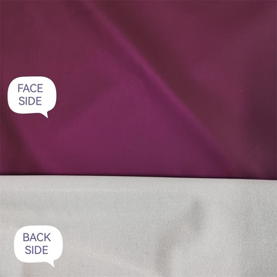 174gsm de polyester Zachte Shell Fabric Woven 75dx75d maakt Volledig Dull Metal Lamination waterdicht