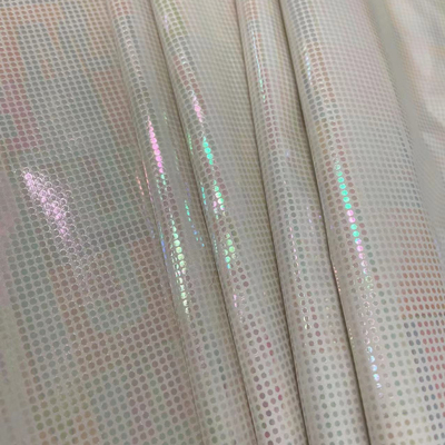 71 GSM Polyester Taffeta Stof 320t Kleurrijke Hot Silver Folie 50dx50d