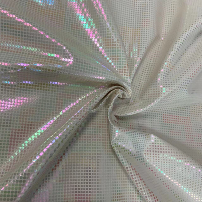 71 GSM Polyester Taffeta Stof 320t Kleurrijke Hot Silver Folie 50dx50d
